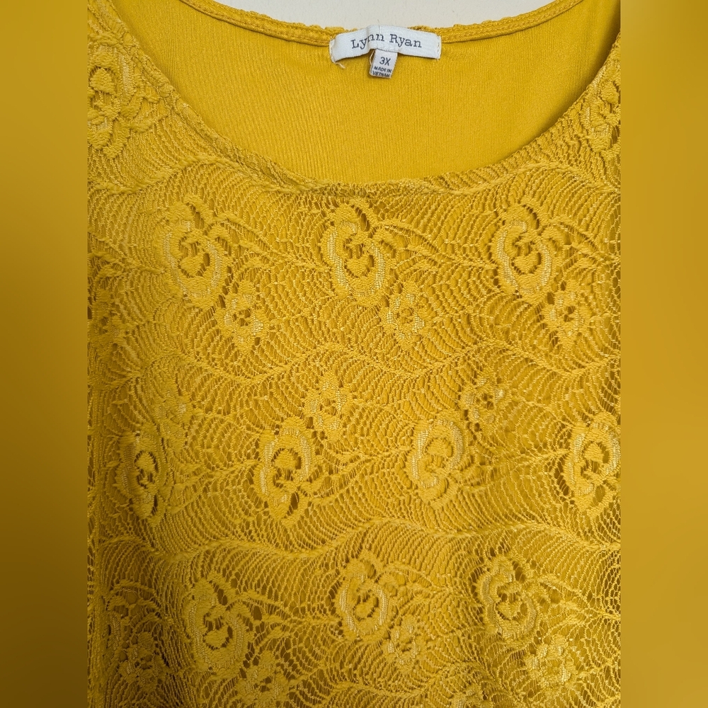Lynn Ryan Sunshine Lace Blouse Size 3X - Picture 2 of 3